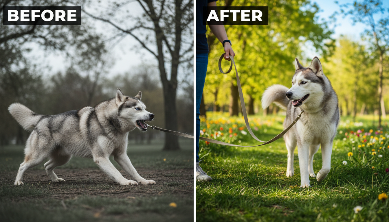 Leash Training Success